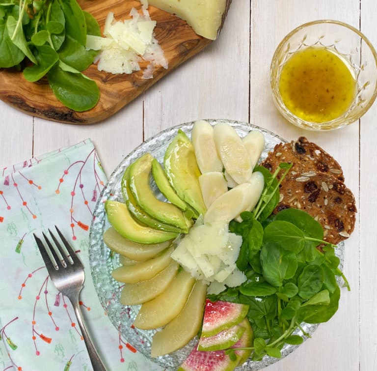 Watercress And Pear Salad With Lemon Wine Vinaigrette